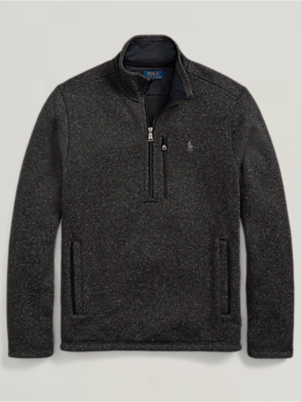 Polo by Ralph Lauren Charcoal Quarter-Zip Pullover Sweater M
